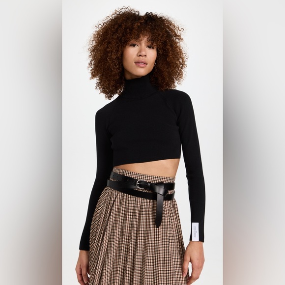 ROKH Back Ribbon Cropped Mask Top - NWT Sz XS - Picture 4 of 13